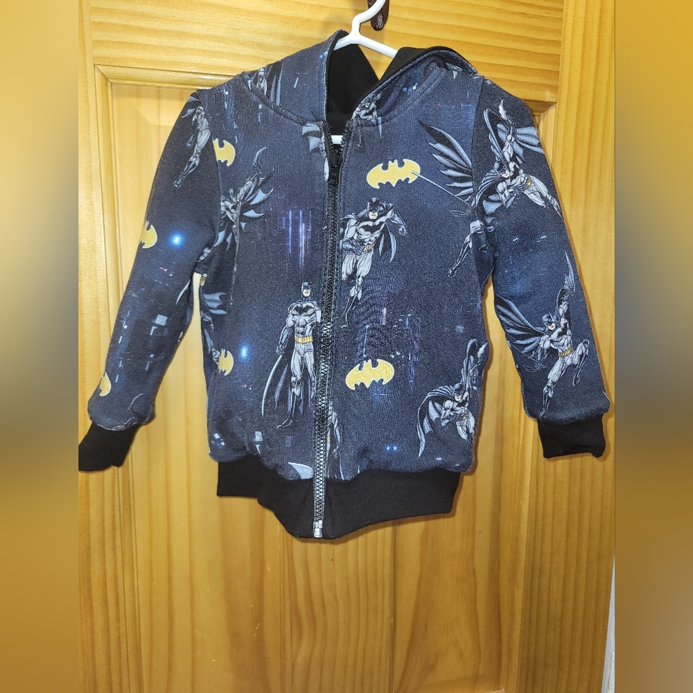 Bums And Roses Reversible Batman Jacket Size 12-18M - Picture 5 of 9